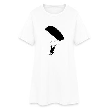 Fallschirm - Frauen T-Shirt-Kleid - Weiß - Vorne