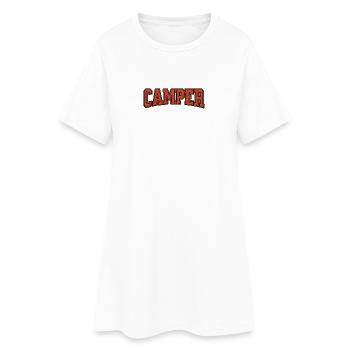 Camping-car - Robe T-shirt Femme - blanc - Devant