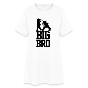 Big Bro - Frauen T-Shirt-Kleid - Weiß - Vorne