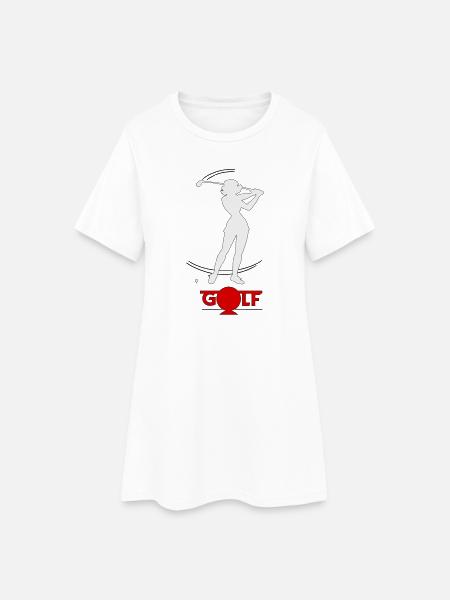 Golfeuse rétro - Robe T-shirt Femme - blanc