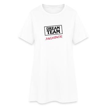 Dream Team Member - Robe T-shirt Femme - blanc - Devant