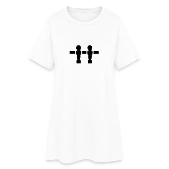 Baby-foot - Robe T-shirt Femme - blanc - Devant
