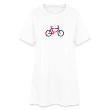 BIKE. RETIREMENT. RETIREMENT. RETIRED. RETIREMENT - Women’s T-Shirt Dress - white - Front