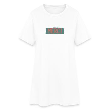 MERCI. MAÎTRESSE. MAÎTRE. MERCI MAÎTRESSE - Robe T-shirt Femme - blanc - Devant