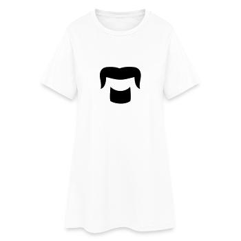 Mustache - Women’s T-Shirt Dress - white - Front