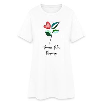 MAMIE. FÊTE DES MÈRES - Robe T-shirt Femme - blanc - Devant