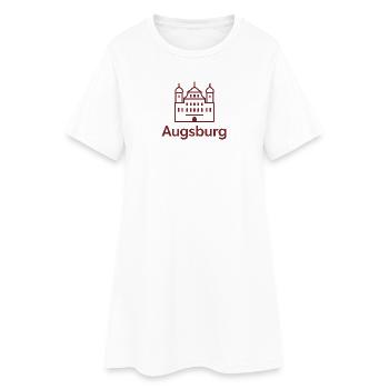 Augsburg Skyline Schlosslinie - Frauen T-Shirt-Kleid - Weiß - Vorne