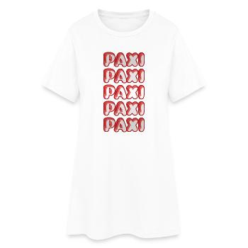 Paxi - Robe T-shirt Femme - blanc - Devant