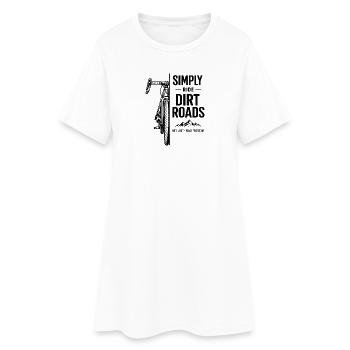 Dirt Roads Bike Adventure - Women’s T-Shirt Dress - white - Front