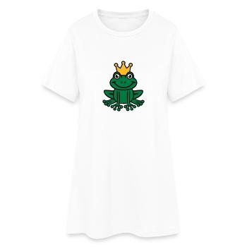 Grenouille - Robe T-shirt Femme - blanc - Devant