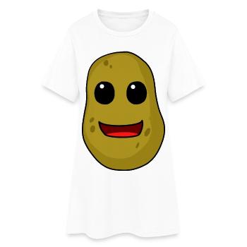 Karftoffel Kartoffeln Gemüse Kochkunst Koch Küche - Frauen T-Shirt-Kleid - Weiß - Vorne