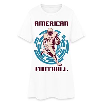 Football américain - Robe T-shirt Femme - blanc - Devant