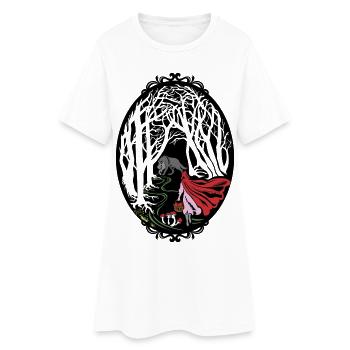 Rotkäppchen Red riding hood - Women’s T-Shirt Dress - white - Front