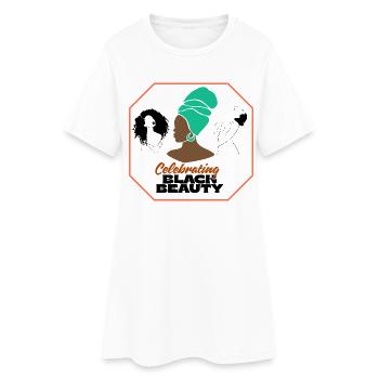 Vibrant Afro Women Célébration Design - Robe T-shirt Femme - blanc - Devant