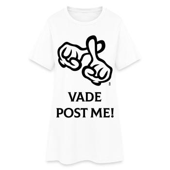 Vade Post Me ! (Croix / Bible / Religion / 2C) - Robe T-shirt Femme - blanc - Devant
