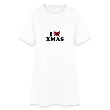 I hate xmas christmas - Robe T-shirt Femme - blanc - Devant