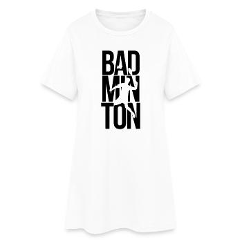 badminton - Frauen T-Shirt-Kleid - Weiß - Vorne