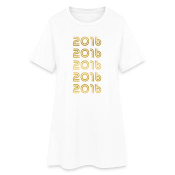 Or 2016 - Robe T-shirt Femme - blanc - Devant