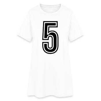 5 Symbole numérique - Robe T-shirt Femme - blanc - Devant