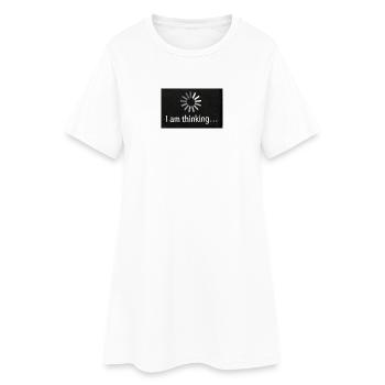 Pause pour la réflexion : roue solaire - Robe T-shirt Femme - blanc - Devant