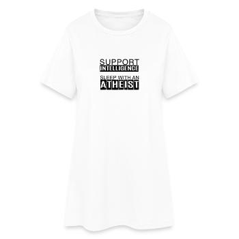 Support Intelligence - Sleep With An Atheist - Robe T-shirt Femme - blanc - Devant