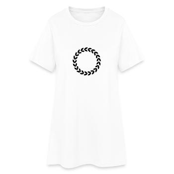 Crew Family Bro'Sis équipe partenaire - Robe T-shirt Femme - blanc - Devant
