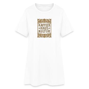 Coffee house culture - Women’s T-Shirt Dress - white - Front