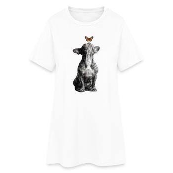 Conception de bouledogues pour les mamans et papas de chiens - Robe T-shirt Femme - blanc - Devant