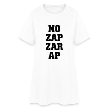 No zapzarap - Frauen T-Shirt-Kleid - Weiß - Vorne