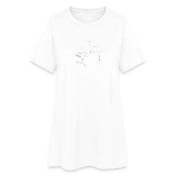 piano - Women’s T-Shirt Dress - white - Front