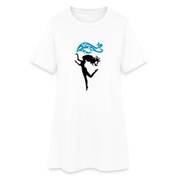 Sublima - Tänzerin - Frauen T-Shirt-Kleid - Weiß - Vorne