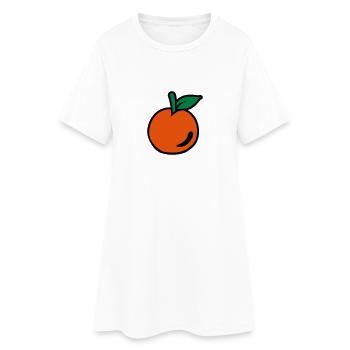 Peach - Women’s T-Shirt Dress - white - Front