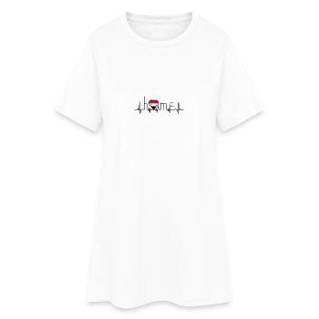 j'aime la maison Syrie - Robe T-shirt Femme - blanc - Devant