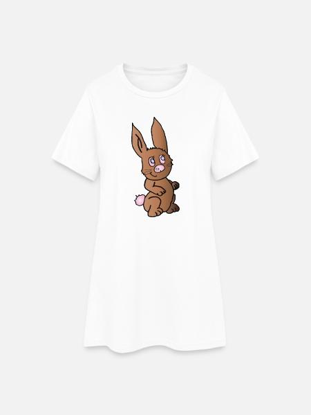 Henriette Hase - Robe T-shirt Femme - blanc