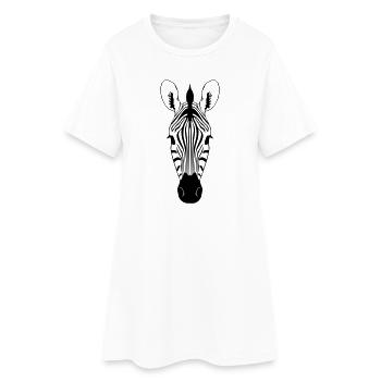 Illustration de zèbres - Robe T-shirt Femme - blanc - Devant