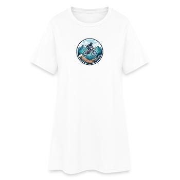 Autocollant VTT Adventure Mountain Adventure - Robe T-shirt Femme - blanc - Devant