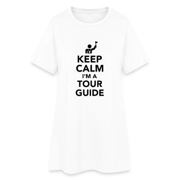 Tour guide - Robe T-shirt Femme - blanc - Devant