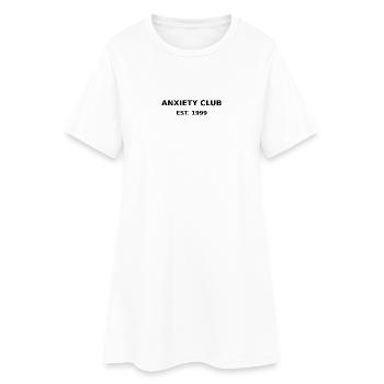 Anxiety Club est. 1999 - Women’s T-Shirt Dress - white - Front