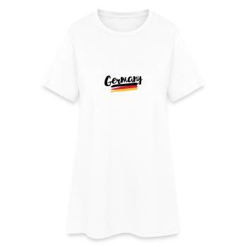 Deutschland Flagge - Germany Flag - Frauen T-Shirt-Kleid - Weiß - Vorne