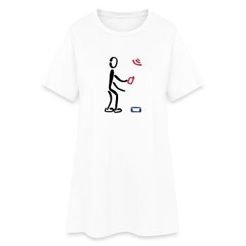 Geocacher Geocaching 3F - Robe T-shirt Femme - blanc - Devant