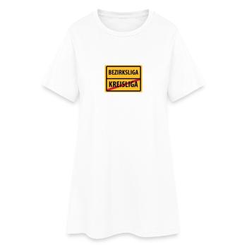 ligue de district montée kreisliga - Robe T-shirt Femme - blanc - Devant