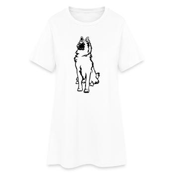 Tervuren - Robe T-shirt Femme - blanc - Devant
