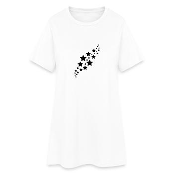 Star, les étoiles - Robe T-shirt Femme - blanc - Devant