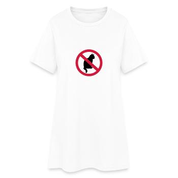 Chat - Robe T-shirt Femme - blanc - Devant