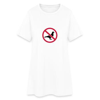 Pigeon - Robe T-shirt Femme - blanc - Devant