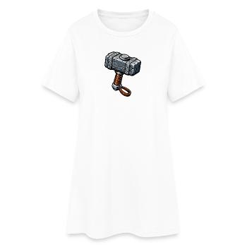 Mjolnir Runehammer Graphics - Women’s T-Shirt Dress - white - Front