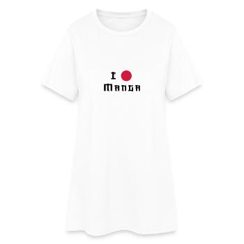 I Love Manga - Robe T-shirt Femme - blanc - Devant