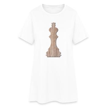 Pièces d’échecs Jeu d’échecs KING JEU DE SOCIÉTÉ - Robe T-shirt Femme - blanc - Devant