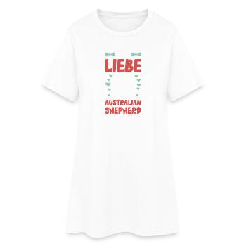 I love my Australian Shepherd - Women’s T-Shirt Dress - white - Front