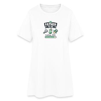 Vater wird 2026 geladen - Frauen T-Shirt-Kleid - Weiß - Vorne
